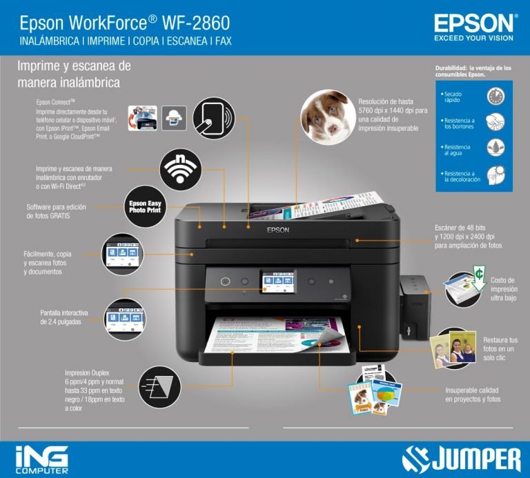 Impresora Epson Wf 2860 Adf Wifi